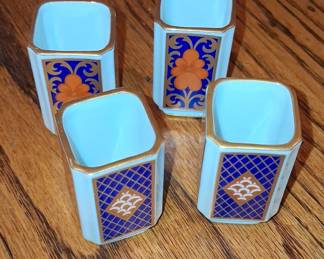 Fitz and Floyd Napkin Rings Set