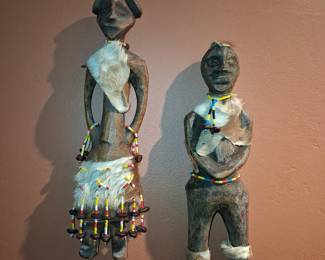 Kenyan Turkana Tribe Hand-Carved Fertility Dolls