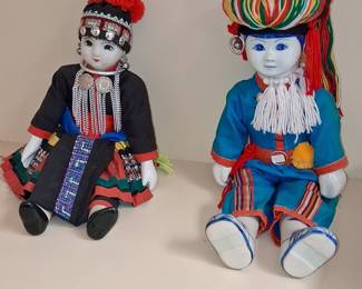 Hmong and Akha Hill Tribe Dolls