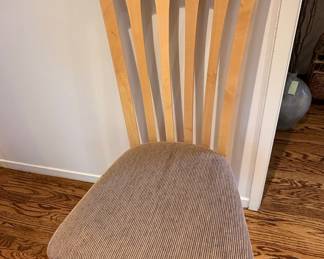 East West Furniture Oak Finish Dining Chairs