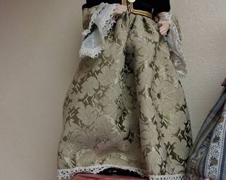 Vintage Evelt Greek Porcelain Doll in Traditional Costume