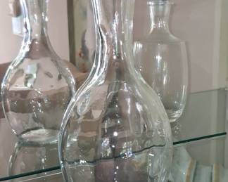 Clear Glass Decanter Set