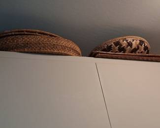 Woven Bamboo Trays and Basket
