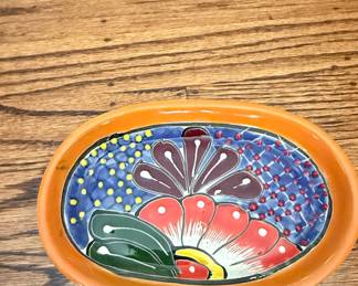 Mexican Folk Art "Panchito" Salt and Pepper Shaker Set with Tray
