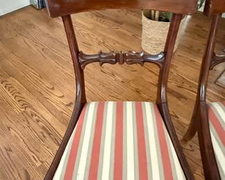 Antique English Regency Mahogany Dining Chairs (Pair)
