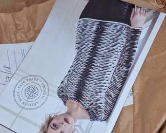 Hand-Knit Yarn Skeins with Artisan Fair Trade Organic Brochure