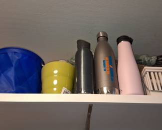 Assorted Reusable Water Bottles and Container