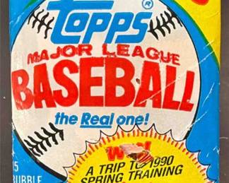 Lot 67: 1989 Topps Baseball Pack Sealed Griffey RC?