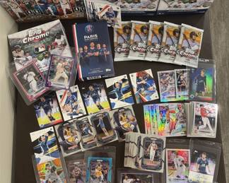 Lot 2: Impressive Sports Card Lot Mbappe Lebron Messi, #ed, Refractor RC's Sealed Packs