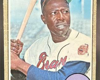 Lot 150: 1968 Topps #110 Hank Aaron Braves
