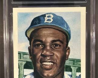 Lot 133: 1991 Topps Archives 1953 #1 Jackie Robinson Dodgers CGC 9