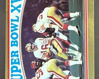 Lot 30: 1982 Topps Stickers #9 Super Bowl XVI SBXVI, FO 49ers