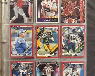 Lot 7: 200+ Sports Cards Binder Loaded w/ Stars & Inserts Brady Jordan, Ohtani Mahomes