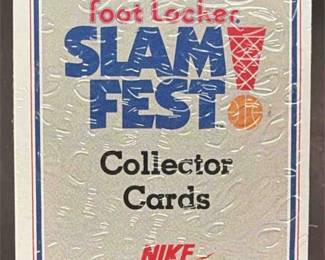 Lot 74: 1991 Foot Locker Slam Fest Nike Collector Cards Pack Griffey, Bonds, Wilt, Bo
