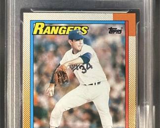 Lot 161: 1990 Topps #1 Nolan Ryan Graded 10 GEM