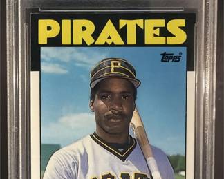 Lot 158: 1986 Topps Traded #11T Barry Bonds Rookie Pirates PSA 9