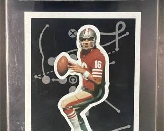 Lot 227: 1984 Topps Joe Montana #13 1984 NFL Football Stars Collector's Edition Graded 10