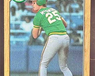 Lot 93: 1987 Topps #366 Mark McGwire Rookie Athletics
