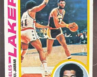 Lot 90: 1978-79 Topps #110 Kareem Abdul-Jabbar All-Star Lakers