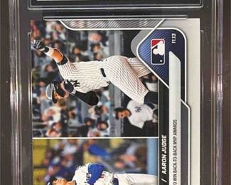 Lot 20: 2025 Topps Now Off-Season Shohei Ohtani Aaron Judge 1st Duo MVP MLB CGC Graded