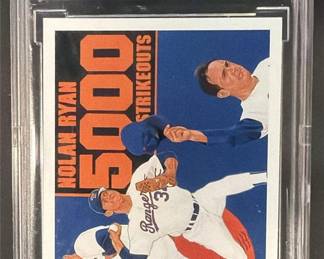 Lot 162: 1990 Upper Deck #34 Nolan Ryan Rangers Graded BCCG 10