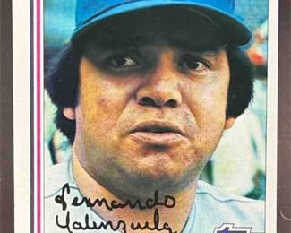 Lot 101: 1982 Topps #510 Fernando Valenzuela Dodgers