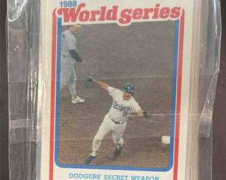 Lot 113: 1989 Fleer Dodger Blue World Champs World Series Set