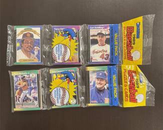 Lot 13: Lot of (2) 1989 Donruss Baseball Factory Sealed Rack Packs Ken Griffey JR RC?