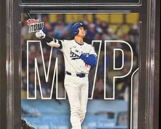 Lot 19: 2025 Topps Now #OS-7 Shohei Ohtani MVP Winner CGC 9.5