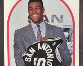 Lot 111: 1989-90 Hoops #138 David Robinson Rookie Spurs
