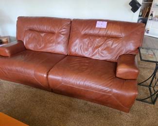 Available now Leather sofa electric recliner $600