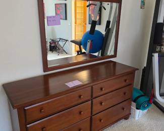 Ethan Allen Available now dresser with mirror $200
