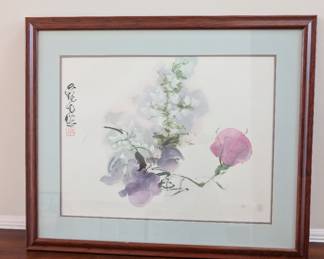 vintage Chinese watercolor