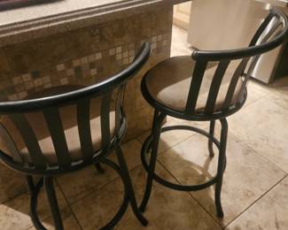 $40 for this matching set of 2 shorer swivel stools