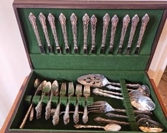 Tarnish proof silver plate set $75