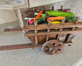 $50 extra large decorative faux vegetable cart