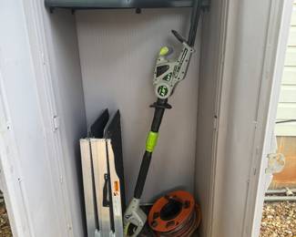 Car ramps, garden tools
