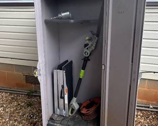Garden tools, cabinets,