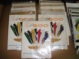 EARLY INDY 500 PROGRAMS W/MATCHING TICKETS