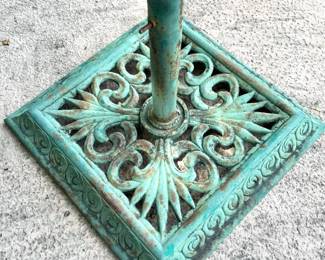 Vintage Heavy Cast Iron Umbrella Base