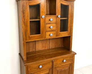 Handmade Solid Wood Hutch with Drawers