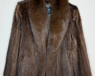 Mink and Fox Fur Coat by Scandinavian Fur Co. - Made in Korea