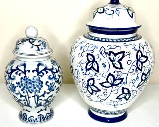 2 Vintage Ginger Jars