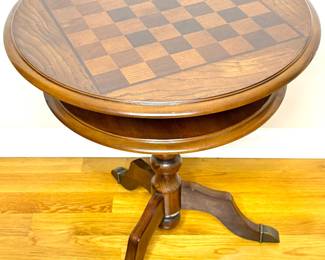 Vintage Two-Tier Cherry Finish Game Table