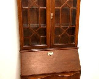 Vintage Mahogany Wood Secretary by Jasper Cabinet Co.