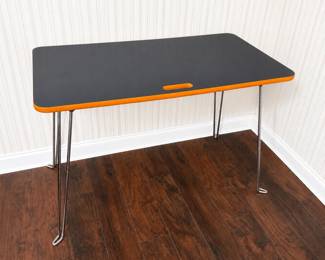 Hairpin Leg Navy Blue Top Computer Table