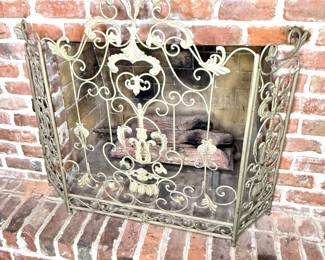 Wrought Iron Fireplace Screen