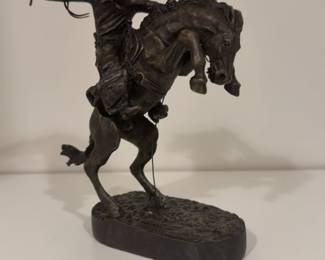Bronco Buster Frederic Remington Replica Statue