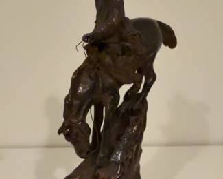 Mountain Man Frederic Remington Replica Bronze Statue Native American Sculpture
