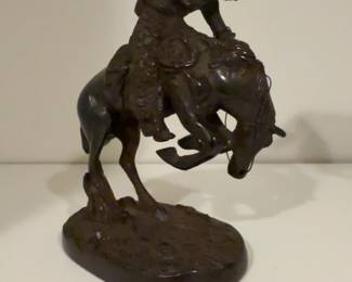 Rattlesnake Frederic Remington Replica Bronze Statue